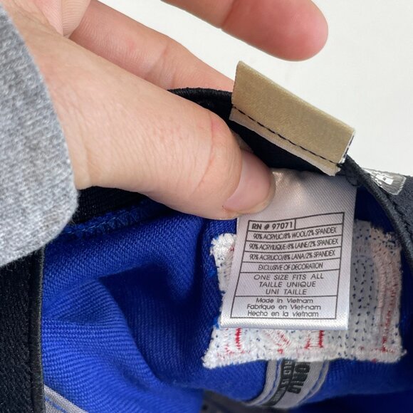 Top of the World Kansas Jayhawks Adjustable Hat OS Royal Blue Staple Memory Fit - Picture 6 of 9